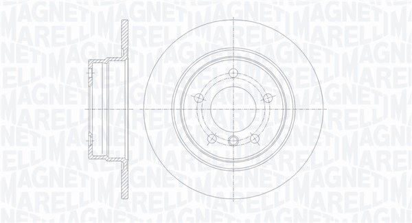 361302040720 MAGNETI MARELLI féktárcsa