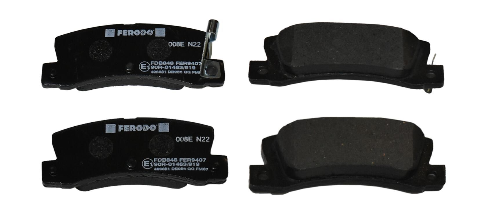 FERODO FDB848 - Bremsbelagsatz, Scheibenbremse PREMIER ECO FRICTION