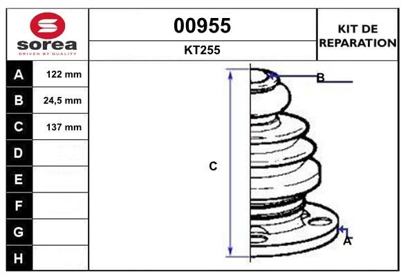 KIT D'ETANCHEITE 00955  9900