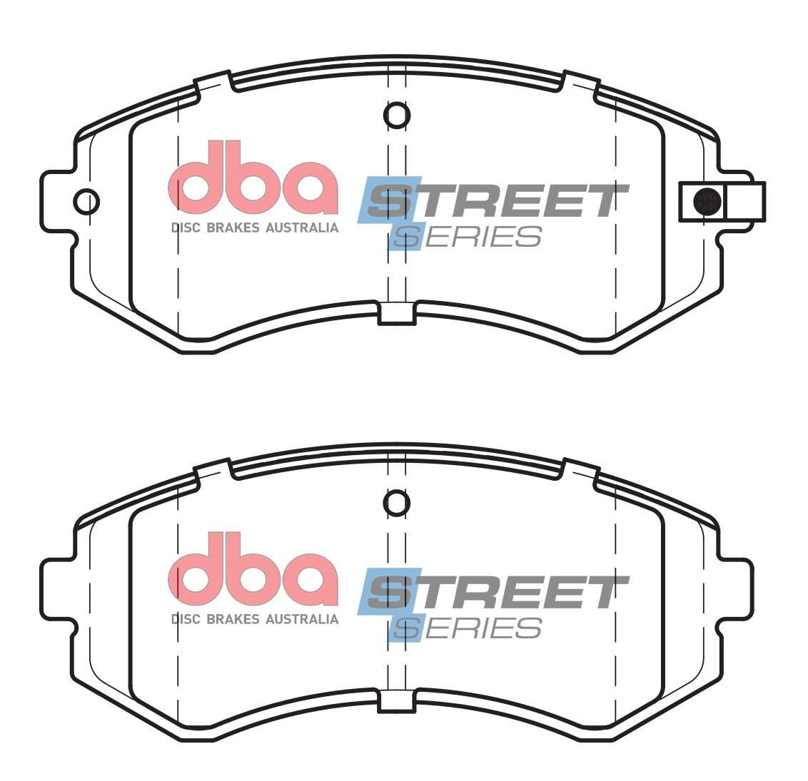 DBA SS STREET SERIES BRAKE PADS [ Nissan GU Y61 97-14 R ] - TecDoc Only