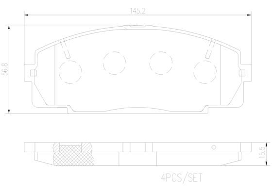 TOYOTA HIACE KZH100R 93-04 (FRT) *Holes - TecDoc 1