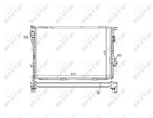 Radiator, engine cooling 53721