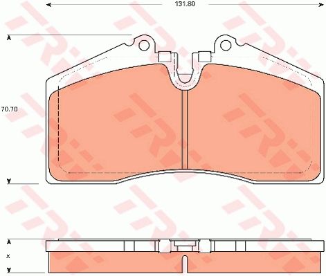 TRW DISC BRAKE PADS - TecDoc Only
