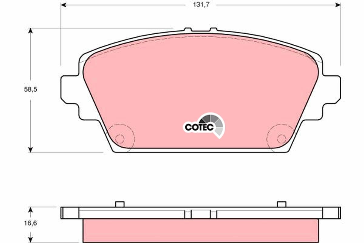 Brake Pad Set, disc brake GDB3291