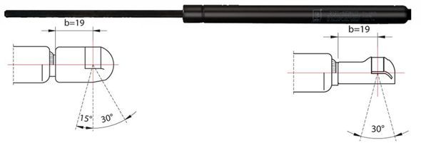 Gasfeder, Koffer-/Laderaum