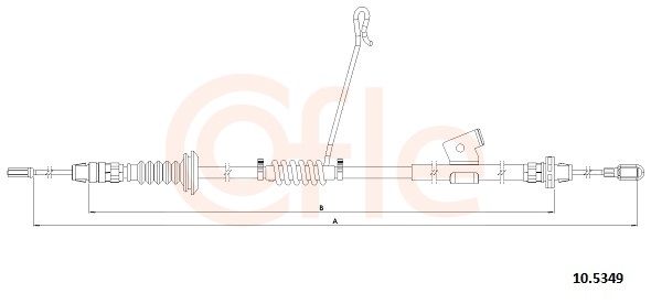 COFLE 92.10.5349 - Seilzug, Feststellbremse