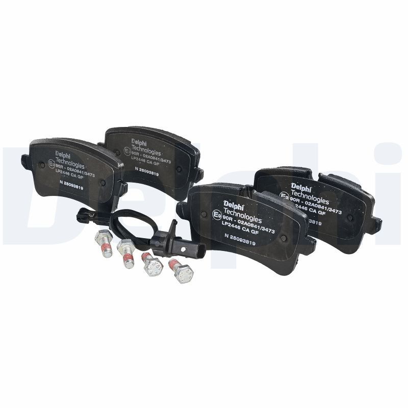 DELPHI LP2446 - Bremsbelagsatz, Scheibenbremse