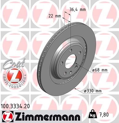 Brake Disc 100.3334.20