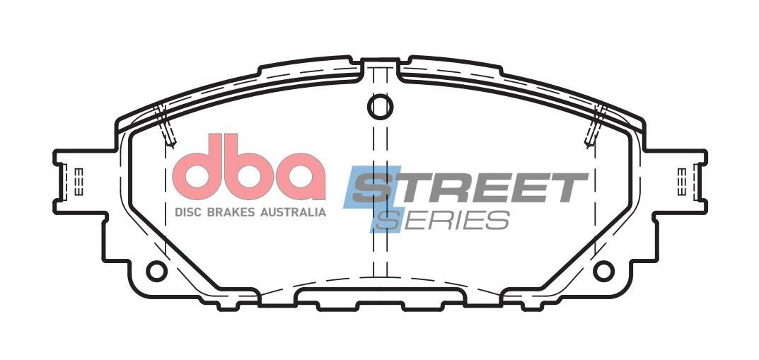 DBA SS STREET SERIES BRAKE PADS [ Toyota Hi Lux  / 2016-> F ] - TecDoc Only