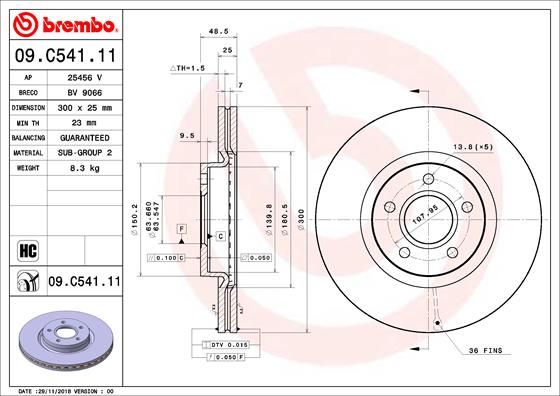 Brake Disc 09.C541.11