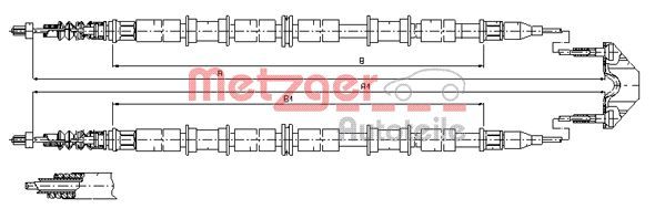 Cable Pull, parking brake 11.5863