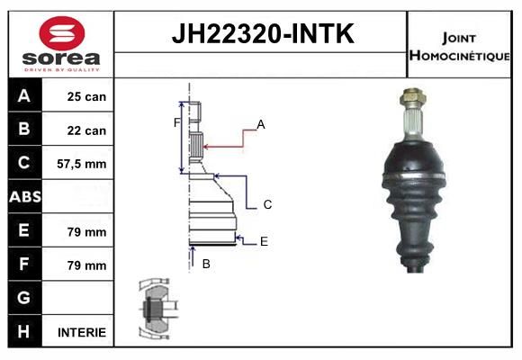 KIT CV JOINT AVEC KR083  - CITROEN