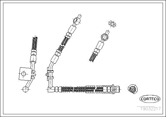 FLEXIBLE DE FREIN MG MGF, ROVER  0705