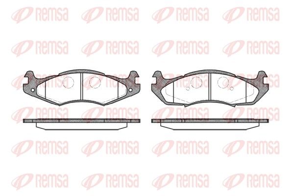 Brake Pad Set, disc brake 0463.00