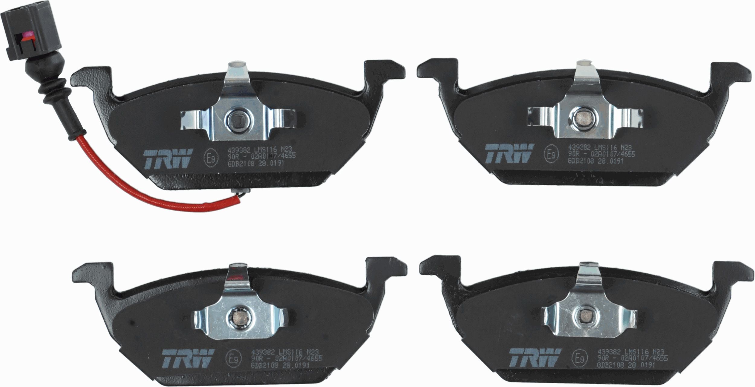 TRW DISC BRAKE PADS - TecDoc 2