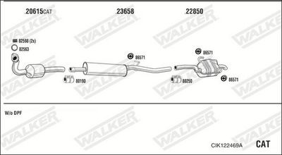 Изпускателна система WALKER CIK122469A