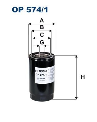 FILTRON Filter, hydrauliek (OP 574/1)