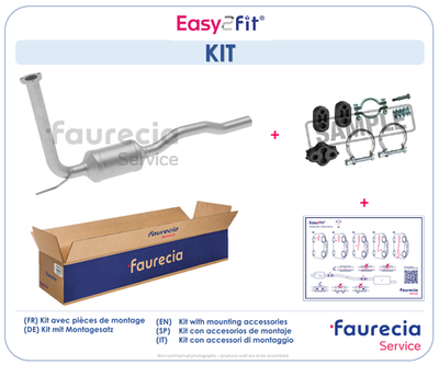 Faurecia FS80456K Катализатор для VW TRANSPORTER IV Автобус (70B, 70C, 7DB, 7DK, 70J, 70K, 7DC, 7