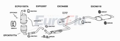 Układ wydechowy EUROFLO CNC4PI16D6004B