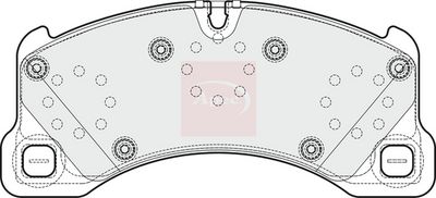 APEC Brake Pad Set, disc brake PAD1670