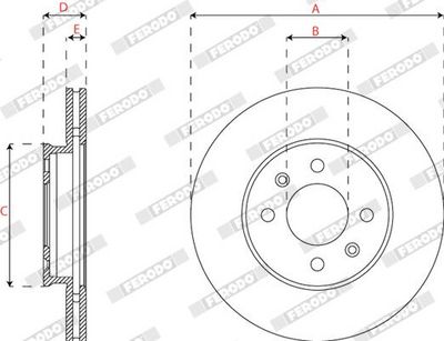 DISC FRANA FERODO DDF2660C 2