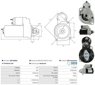 STARTER AS-PL S0312SEG 4
