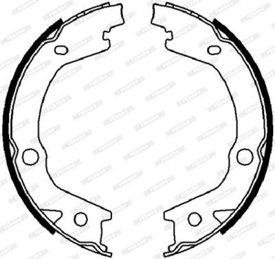 Brake Shoe Set, parking brake FSB4021