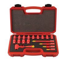 Laser Tools Insulated Socket Set 1/4"D 18pc