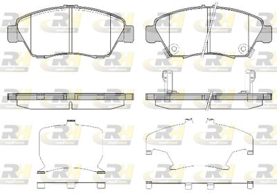 Комплект тормозных колодок, дисковый тормоз ROADHOUSE 2418.32 для HONDA CR-Z