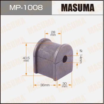 MASUMA MP-1008 Втулка стабилизатора  для LEXUS RX (_U3_) 350 (GSU30_)