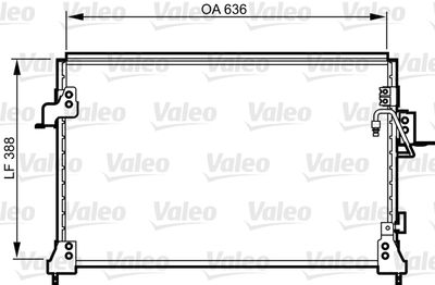 VALEO 818025 Радіатор кондиціонера для LAND ROVER (Ленд ровер)