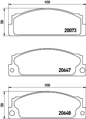 Комплект тормозных колодок, дисковый тормоз DON PCP1534 для SEAT RITMO