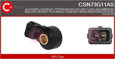 Senzor klepání CASCO CSN73G11AS
