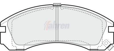 Fahren Brake Pad Set, disc brake FBP3173