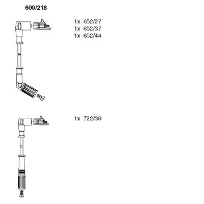 Комплект проводов зажигания BREMI 600/218 для LANCIA TREVI