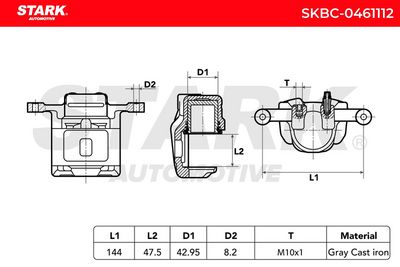спирачен апарат STARK SKBC-0461112