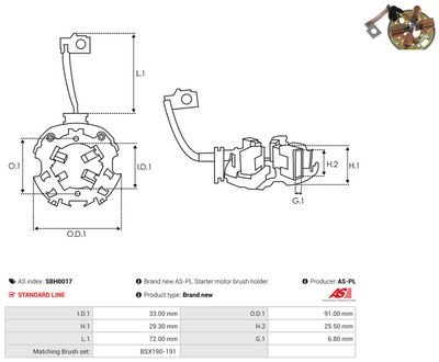 Vorschau Halter, Kohlebürsten Ansicht 2