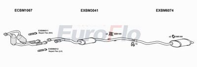 EuroFlo Exhaust System BM53029D 2004C