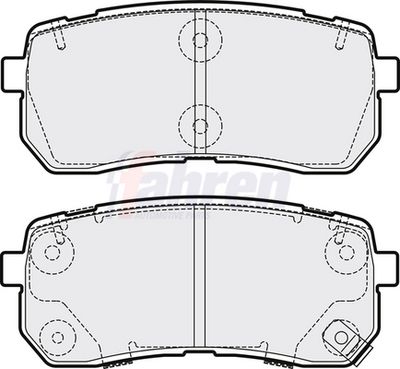 Fahren Brake Pad Set, disc brake FBP3669
