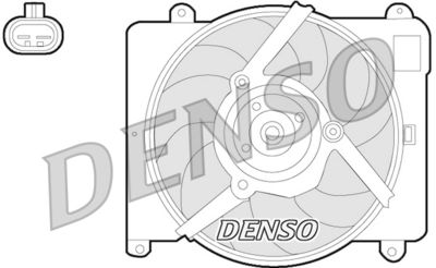 Вентилятор, охлаждение двигателя DENSO DER09054 для LANCIA Y