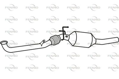 Filtr sadzy / filtr cząstek stałych, układ wydechowy FENNO P9989DPF