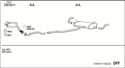 SISTEM DE ESAPAMENT WALKER VWK017182CB
