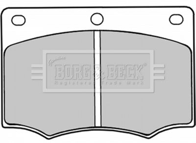 Комплект тормозных колодок, дисковый тормоз BORG & BECK BBP1044 для FORD P100