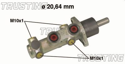 Главный тормозной цилиндр TRUSTING PF544 для FIAT PANDA