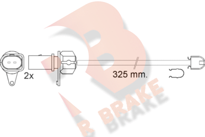 R BRAKE 610573RB Датчик износа тормозных колодок для AUDI A6 C6 Avant (4F5)