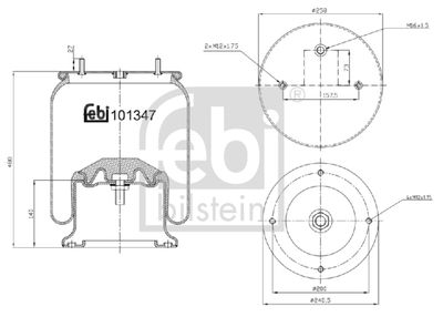 FEBI BILSTEIN Federbalg, Luftfederung