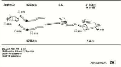 SISTEM DE ESAPAMENT WALKER ADK008942AA