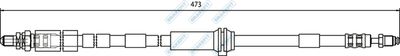 APEC Brake Hose BHO4223