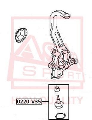 ASVA 0220-V35 Кульова опора для INFINITI (Инфинити)