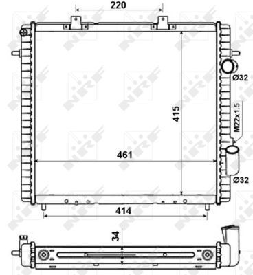 RADIATOR RACIRE MOTOR NRF 507359 6